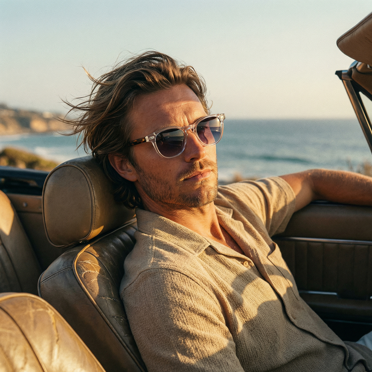 Photorealistic on-model photo created with ANZURES — casual daytime setting