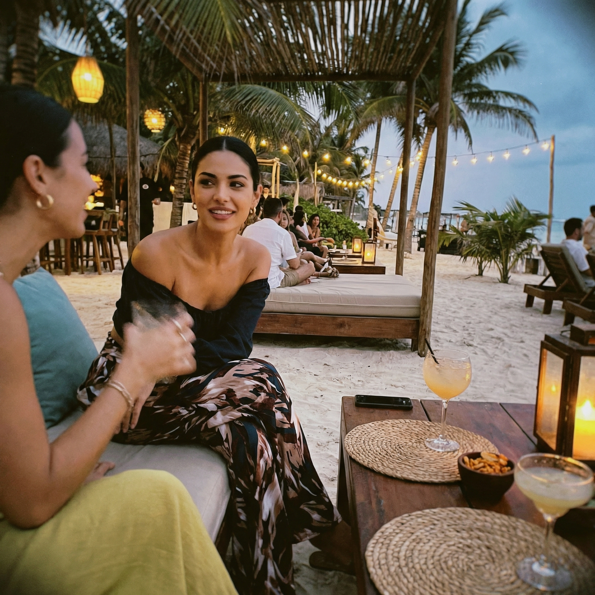 Photorealistic on-model photo created with ANZURES — studio portrait lighting